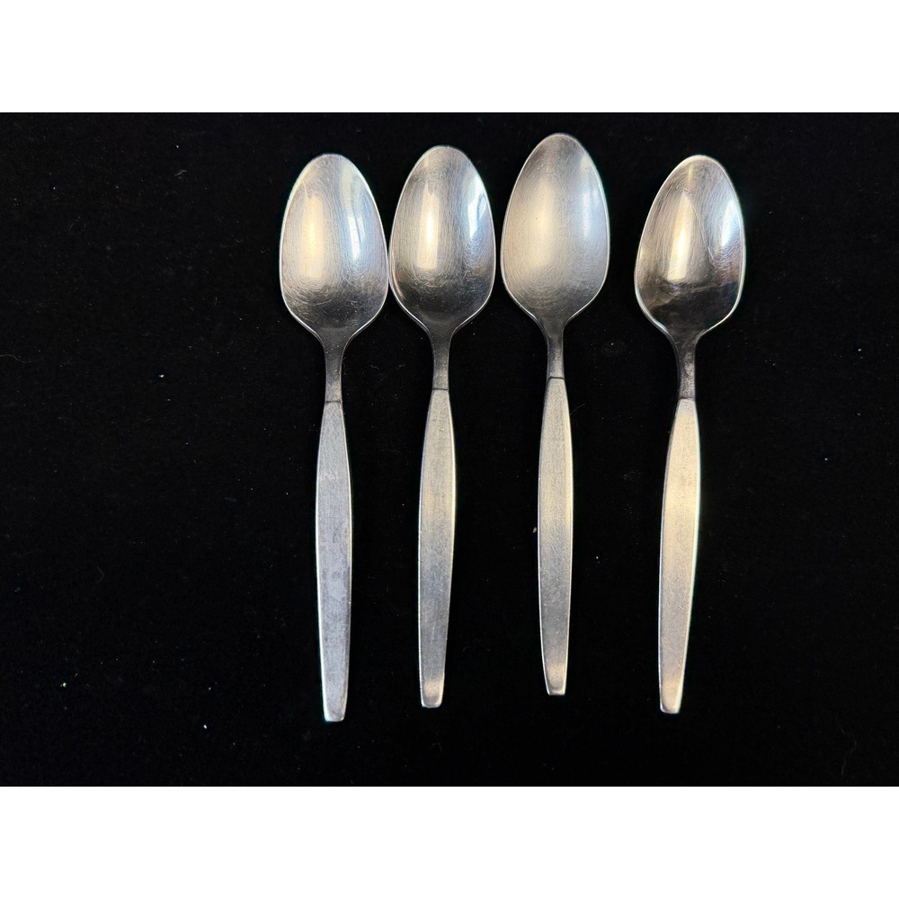 Oneida Community Stainless‎ Teaspoons Set of 4 Silverware Flatware - Frost Fire